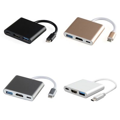 HDMI-Adapter Konverter, Drei-in-Eins-Konverter Hub USB, Multifunktionskonverter -