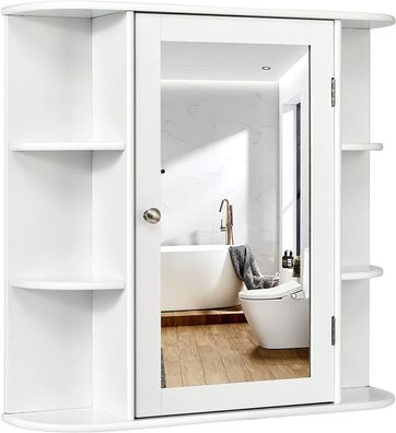 Spiegelschrank Badezimmer, Badezimmerspiegel mit Ablagen Wandschrank mit Badspiegel