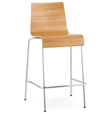 Kokoon&reg; Design-Barhocker COBE 50x54x94 cm, Holz , Zebrano, 7 kg