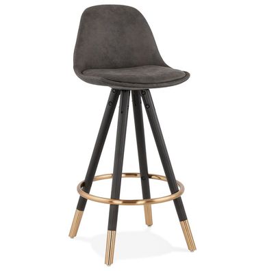 Kokoon&reg; Design-Barhocker BRUCE MINI 41x41x87 cm, Textil, Dunkelgrau, 10,01 kg