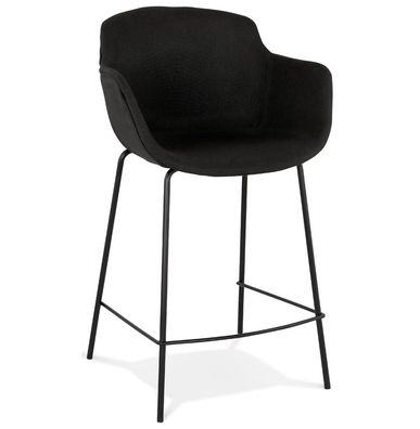Kokoon&reg; Design-Barhocker Largess MINI 54x59x97,5 cm, Textil, Schwarz, 7,1 kg