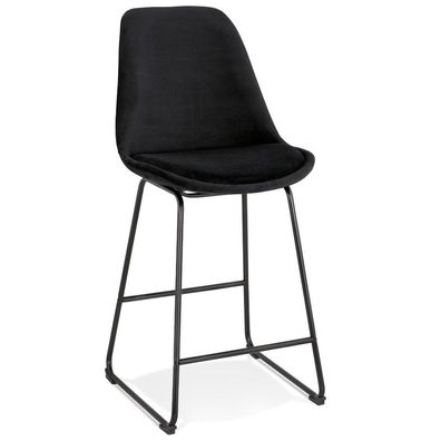 Kokoon&reg; Design-Barhocker YAYA MINI 48x55x109 cm, Textil, Schwarz, 9,7 kg