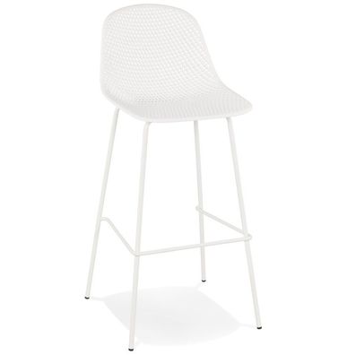 Kokoon&reg; Design-Barhocker ELLEN 49x48x106 cm, Plastik / Polymer, Weiß, 8 kg
