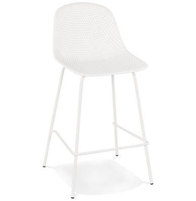 Kokoon&reg; Design-Barhocker ELLEN MINI 48,5x47x96 cm, Plastik / Polymer, Weiß, 7,6 k