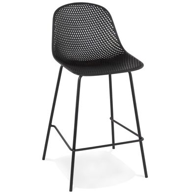 Kokoon&reg; Design-Barhocker ELLEN MINI 48,5x47x96 cm, Plastik / Polymer, Schwarz, 7,