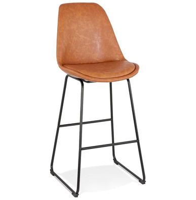 Kokoon&reg; Design-Barhocker CEDRIC 48x55x119 cm, Textil, Braun, 9,9 kg