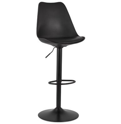 Kokoon&reg; Design-Barhocker BISU 55x48x123 cm, Textil, Schwarz, 11,6 kg