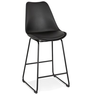 Kokoon&reg; Design-Barhocker PAUL MINI 48x55x109 cm, Textil, Schwarz, 8,37 kg