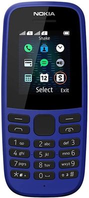 Nokia 105 (2019) Dual Sim Blue - Guter Zustand ohne Vertrag, sofort lieferbar
