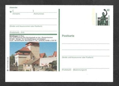 Ganzsache BRD Bildpostkarte Bavaria Nördlingen t postfrisch P 139