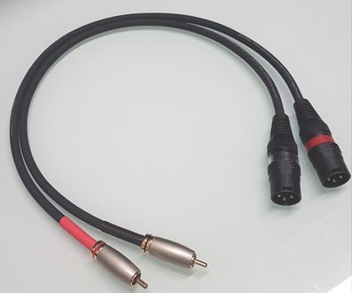 the sssnake "SMK222" / Adapterkabel RCA auf XLR male / sehr preiswert / TOP
