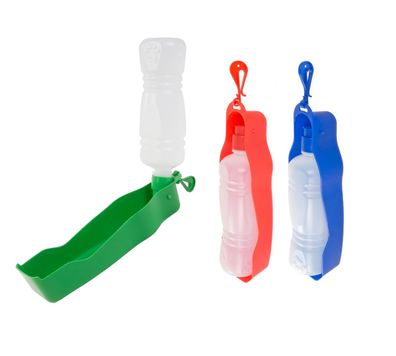 Reisetrinkflasche für Haustiere 400ml Wasserspender Trinknapf Trinkflasche Napf