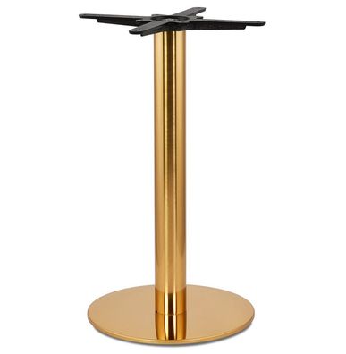 Kokoon&reg; Tischfuß (ohne Tischplatte) PIEDI 45x45x73 cm, Metall, Gold,14,74 kg