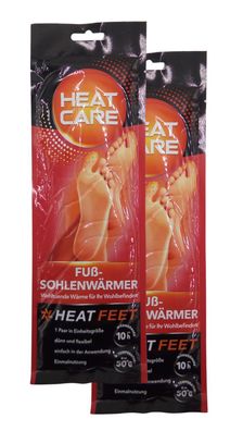2 Paar Fußsohlenwärmer "Heat Feet" Wärmesohlen Schuhwärmer Sohle Fußwärmer