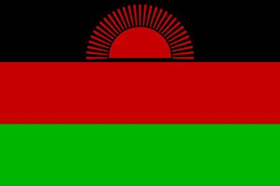 Aufkleber Fahne Flagge Malawi in verschiedene Größen