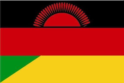 Aufkleber Fahne Flagge Malawi-Deutschland in verschiedene Größen