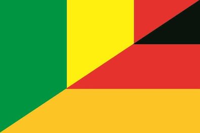 Aufkleber Fahne Flagge Mali-Deutschland in verschiedene Größen