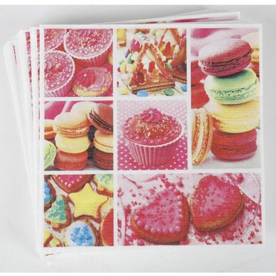 24x 20er Packung Servietten 3-lagig Papier Einweg Party Kuchen 480 Stück