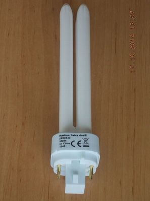Radium Ralux duo/ E 26W/840 Made in China f348 CE 4 Stifte Pin pins Metallstifte Bulb