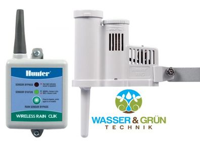 Steuergeräte Hunter Regensensor WR-CLIK Funk-Regensensor fuer 24 VAC und 9VDC