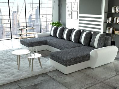 Couch Couchgarnitur PUMA Sofa Sofagarnitur mit Schlaffunktion und Bettkasten Polst