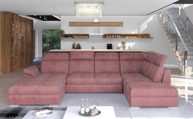 Evanell Couchgarnitur U Form Sofa mit Schlaffunktion und Bettkasten Couch Wohnland