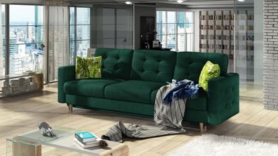 Sofa mit Bettkasten und Schlaffunktion, Couch Garnitur Sofagarnitur, Ask 06, Asgar