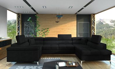 Thiago Couch Garnitur Sofa mit Schlaffunktion und Bettkasten Couch Wohnlandschaft