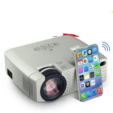 LED Mini D40-W Projektor mit Synchronisierung Smartphone Bildschirm tragbaren