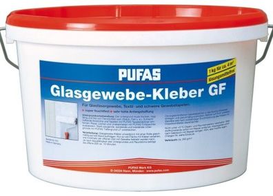 Pufas Glasgewebe Kleber GF Kleber für Glasfasergewebe und Glasfasergewebetapeten