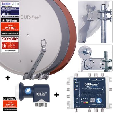 DUR-line Select 75/80cm + MS 5/6 blue eco - Multischalter + LNB