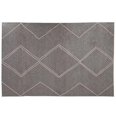 Kokoon&reg; Design-Teppich ZAGGY 200x290x1 cm, Textil, Dunkelgrau,13,5 kg