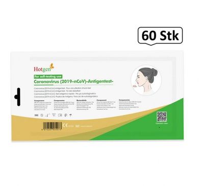 COVID-19-nCoV Antigen Schnelltest Nasenabstrich, 60 Stück (1er Pack), Coronaschn