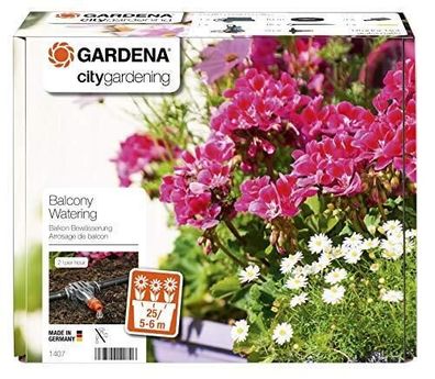 Gardena city gardening 1407-20 Balkon Bewässerung Blumenkastenbewässerungs-Set