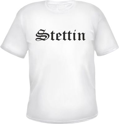 Stettin Herren T-Shirt - Altdeutsch - Weißes Tee Shirt