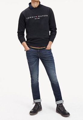 Tommy Hilfiger Herren Gestapeltes Flaggen-Sweatshirt Pullover