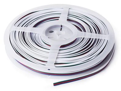 Velleman - Chlwiren - RGB-Kabel für LED-Streifen - 4-Adrig - 4 x 0.33 mm² - 25 m