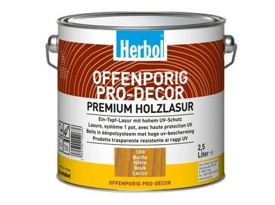 Herbol Offenporig Pro Decor ZQ Premium Ein Topf Holzlasur