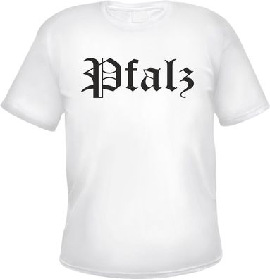 Pfalz Herren T-Shirt - Altdeutsch - Weißes Tee Shirt
