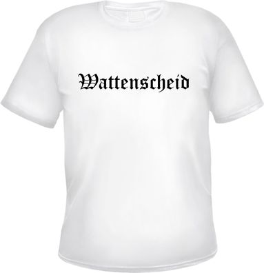 Wattenscheid Herren T-Shirt - Altdeutsch - Weißes Tee Shirt