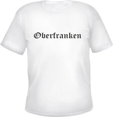 Oberfranken Herren T-Shirt - Altdeutsch - Weißes Tee Shirt