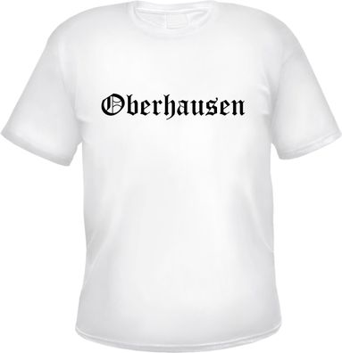 Oberhausen Herren T-Shirt - Altdeutsch - Weißes Tee Shirt