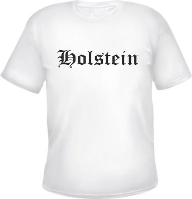 Holstein Herren T-Shirt - Altdeutsch - Weißes Tee Shirt