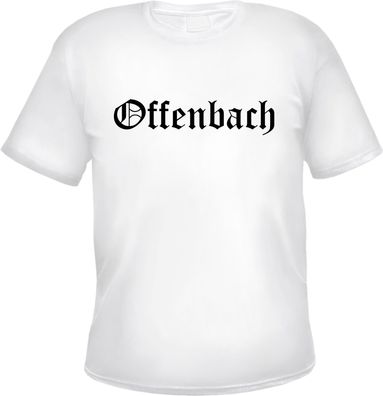 Offenbach Herren T-Shirt - Altdeutsch - Weißes Tee Shirt