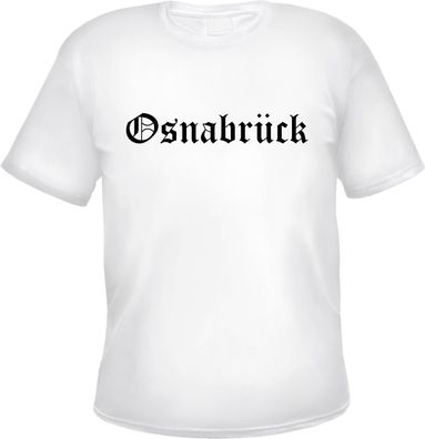 Osnabrück Herren T-Shirt - Altdeutsch - Weißes Tee Shirt