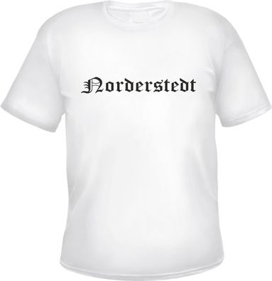 Norderstedt Herren T-Shirt - Altdeutsch - Weißes Tee Shirt