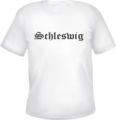 Schleswig Herren T-Shirt - Altdeutsch - Weißes Tee Shirt