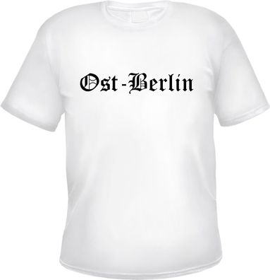 Ost-Berlin Herren T-Shirt - Altdeutsch - Weißes Tee Shirt
