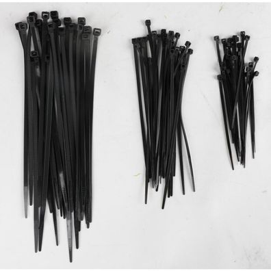 15x 75 Teile Kabelbindersatz Großpackung schwarz = 1125 Stück