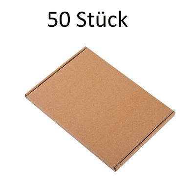 50 Stück Wellpapp-Faltkarton Großbrief Verpackung Faltpappe Pappkarton Versand